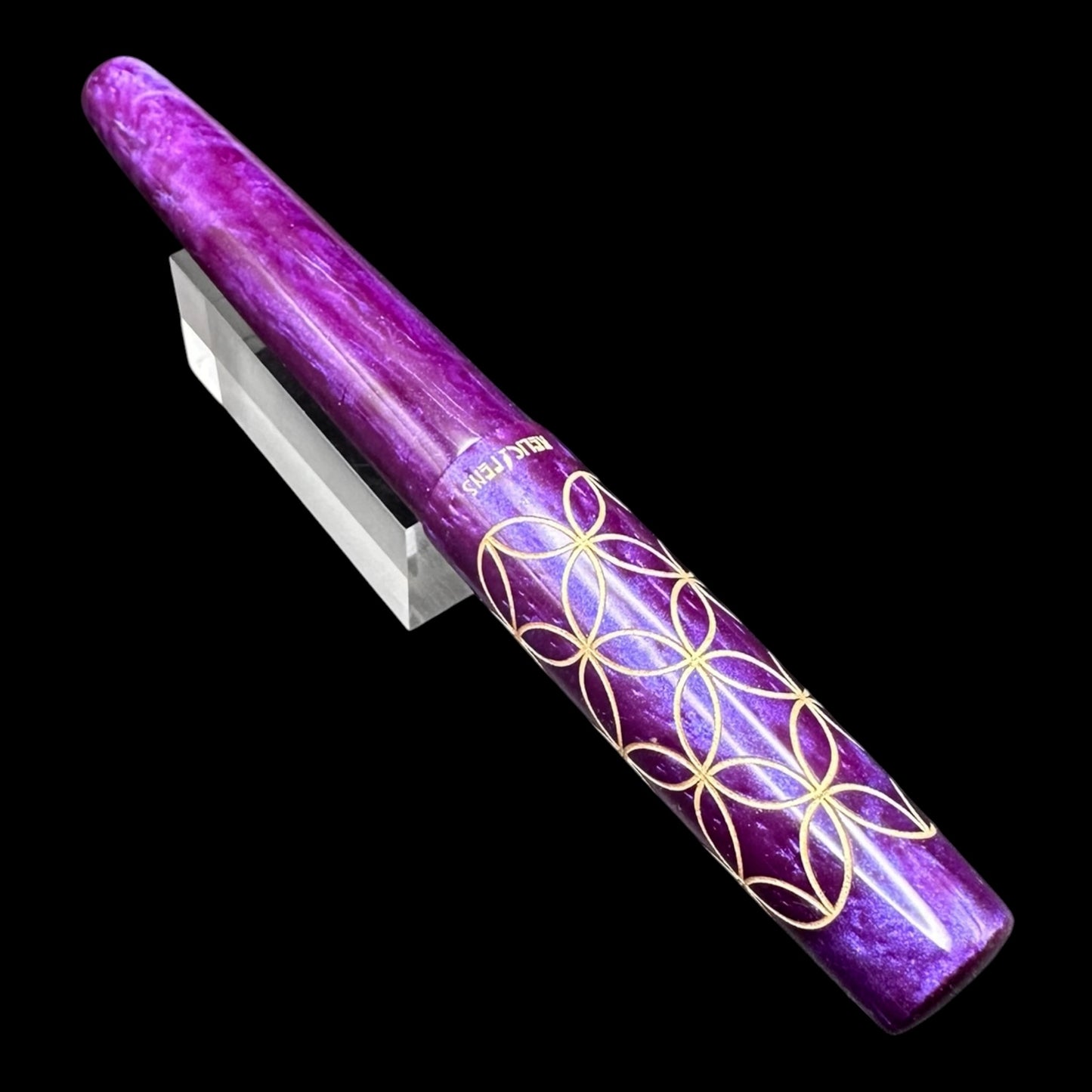 RelicPens Royal Purple Intersecting Circles Fountain Pen