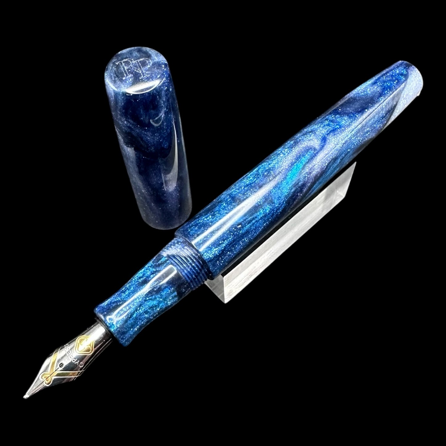 RelicPens Blue Opal Fountain Pen