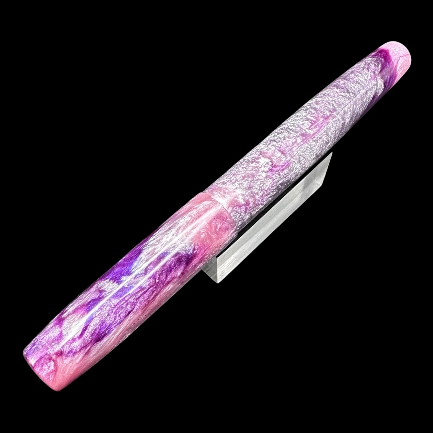 RelicPens Purple Pink Silver Swirl Fountain Pen
