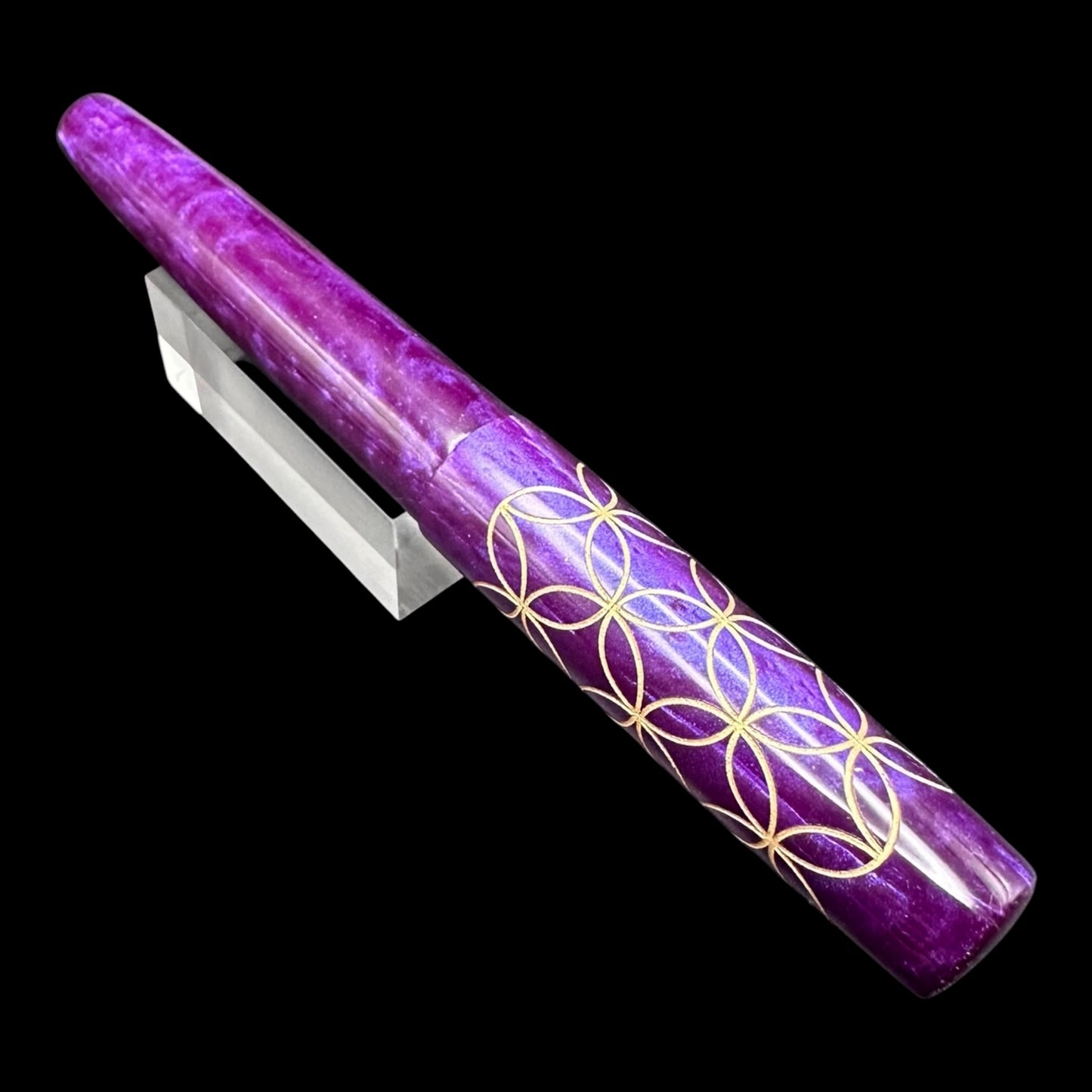 RelicPens Royal Purple Intersecting Circles Fountain Pen