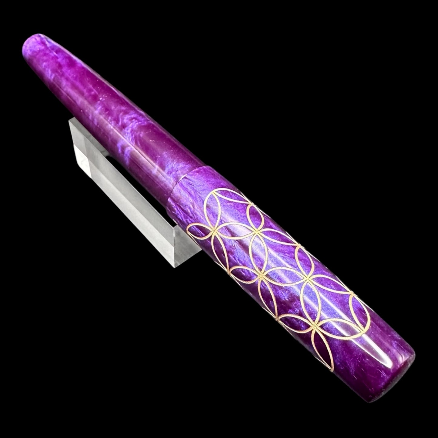 RelicPens Royal Purple Intersecting Circles Fountain Pen