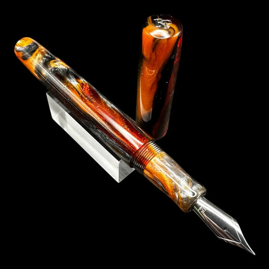 RelicPens Where there is Smoke Resin Fountain Pen