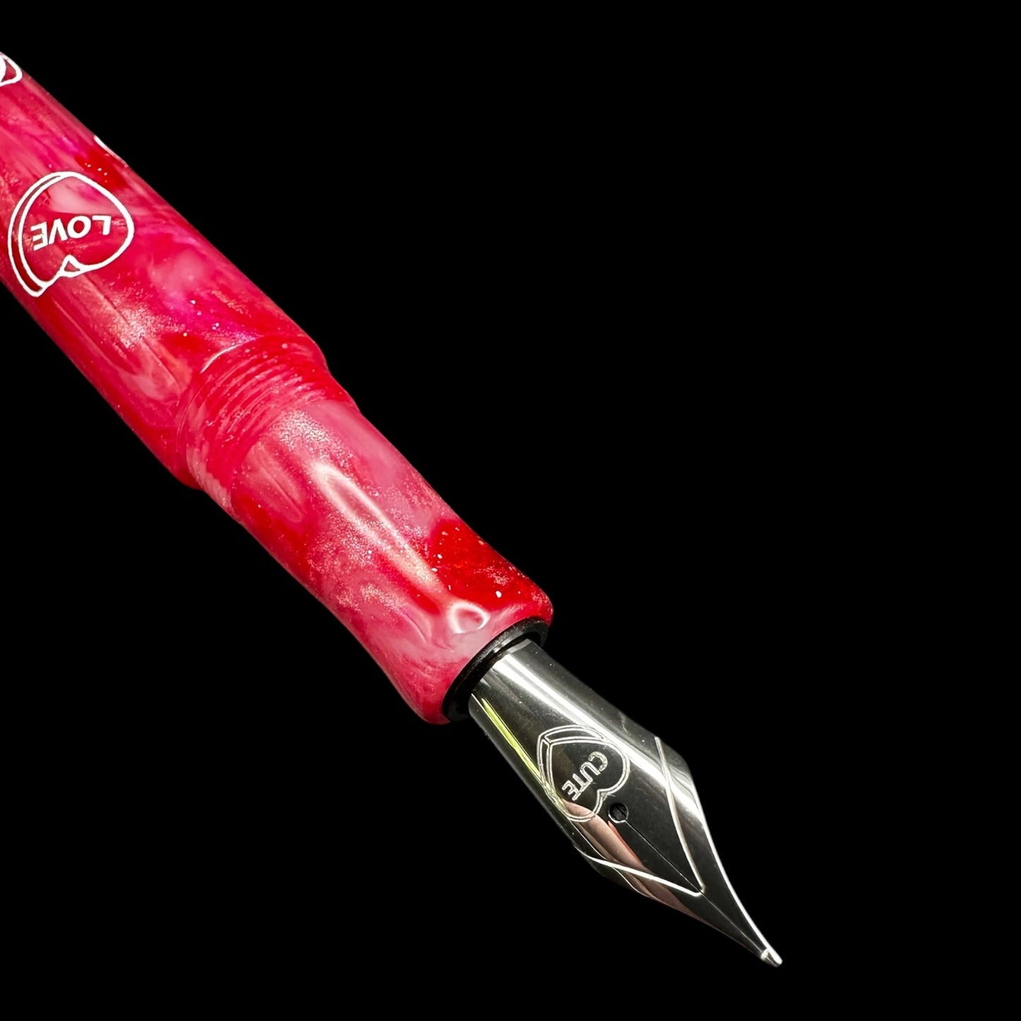 RelicPens Valentine Swirl Candy Hearts Fountain Pen
