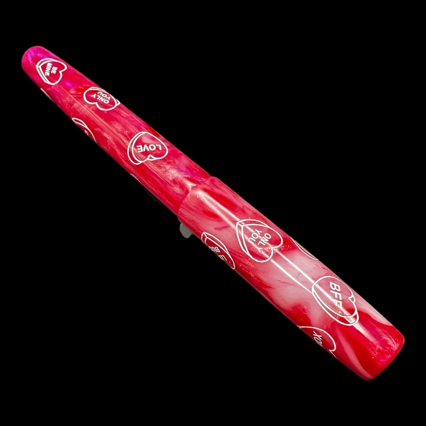 RelicPens Valentine Swirl Candy Hearts Fountain Pen