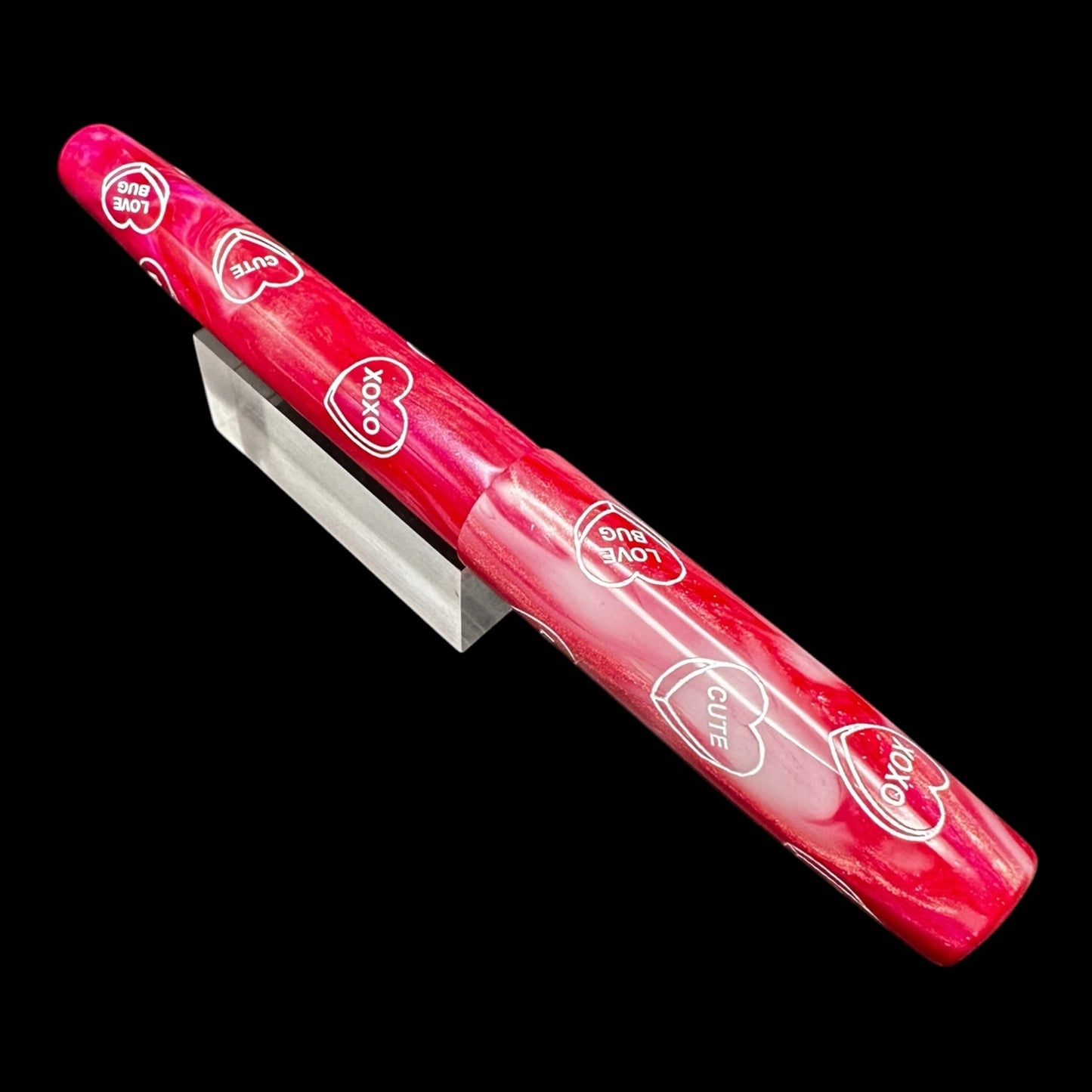 RelicPens Valentine Swirl Candy Hearts Fountain Pen