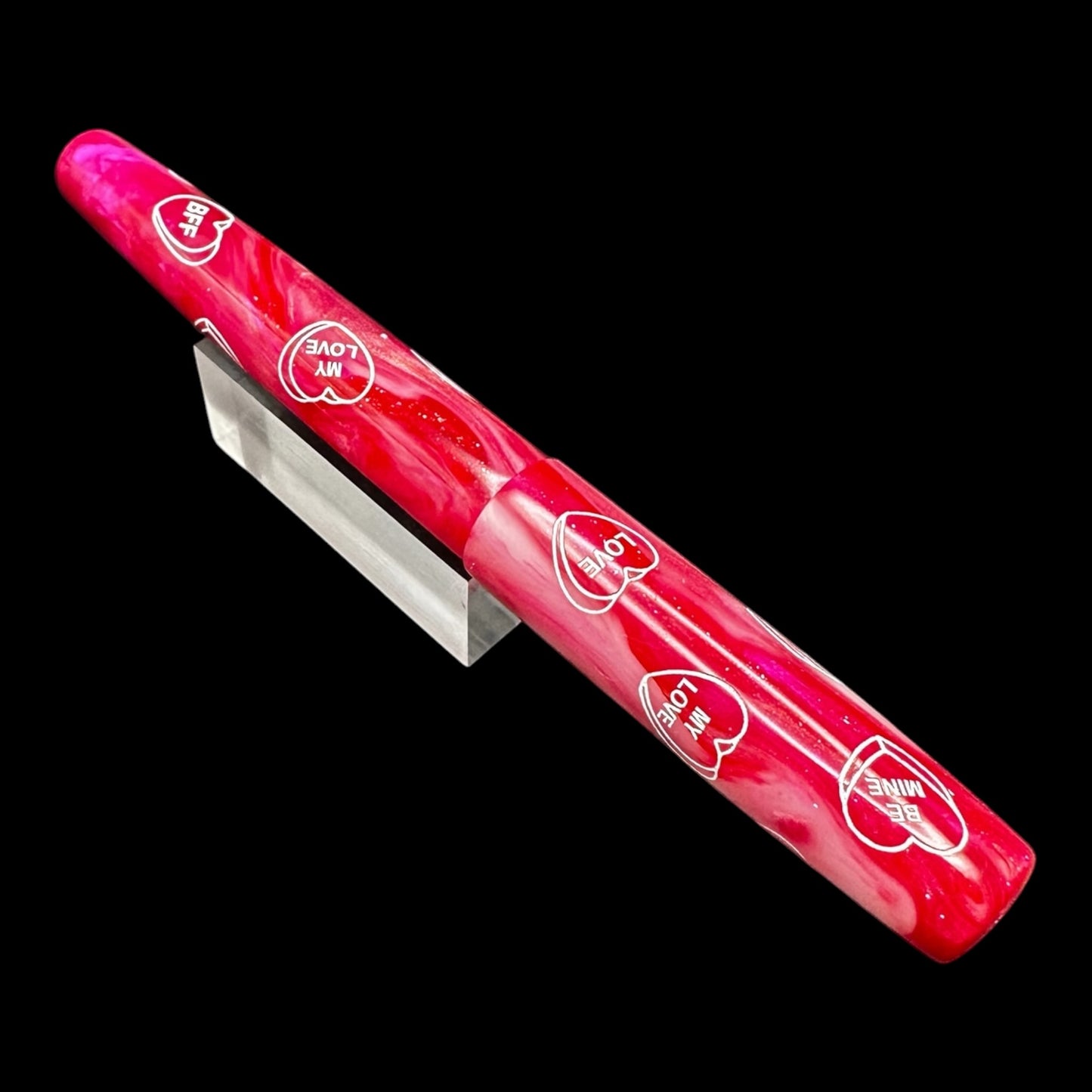 RelicPens Valentine Swirl Candy Hearts Fountain Pen