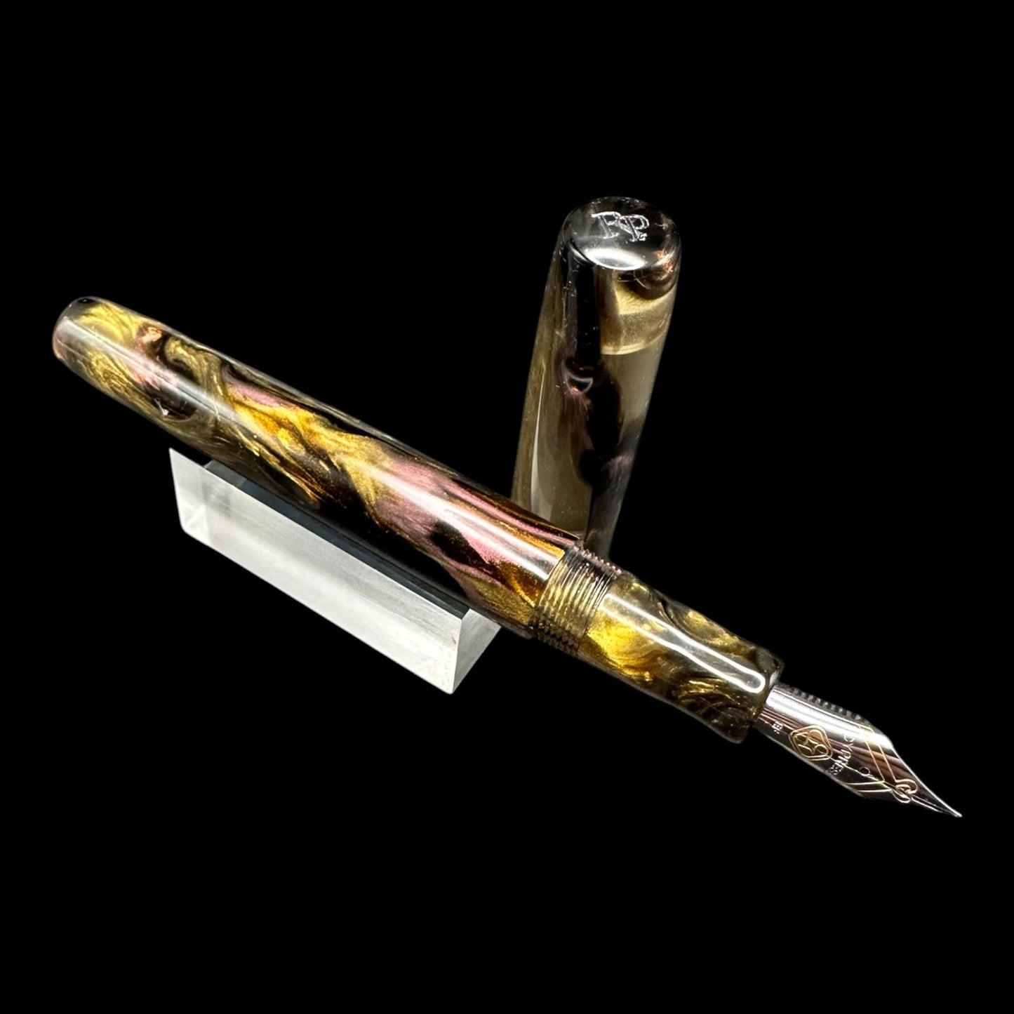 RelicPens Rose Tortioseshell Resin Fountain Pen