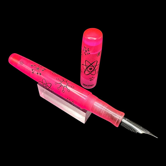 RelicPens Hot Pink Atomic Fifties Fountain Pen