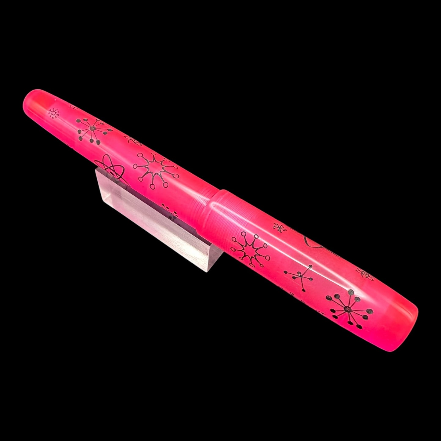 RelicPens Hot Pink Atomic Fifties Fountain Pen